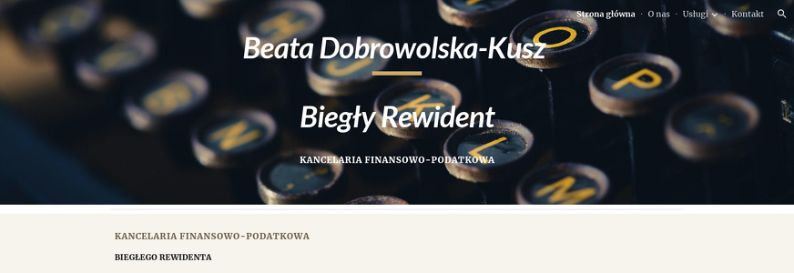 KANCELARIA FINANSOWO-PODATKOWA  BEATA DOBROWOLSKA-KUSZ