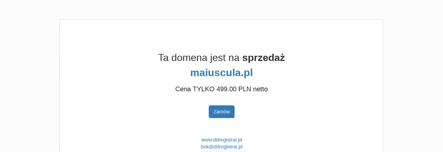 INSTYTUT NAUKOWO WYDAWNICZY MAIUSCULA SP Z O O