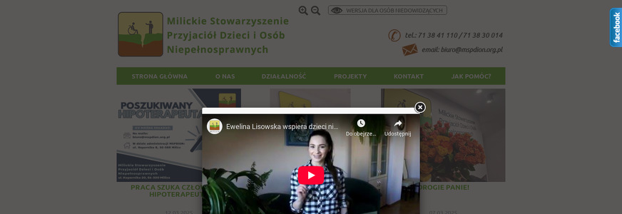 MILICKIE STOWARZYSZENIE PRZYJACIÓŁ DZIECI I OSÓB NIEPEŁNOSPRAWNYCH