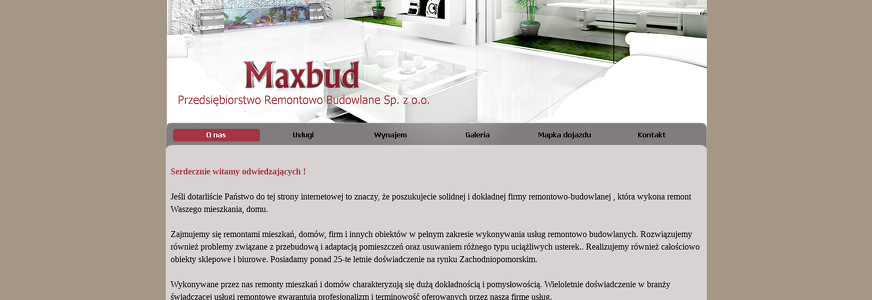 MAXBUD PRZEDSIĘBIORSTWO REMONTOWO BUDOWLANE SP Z O O
