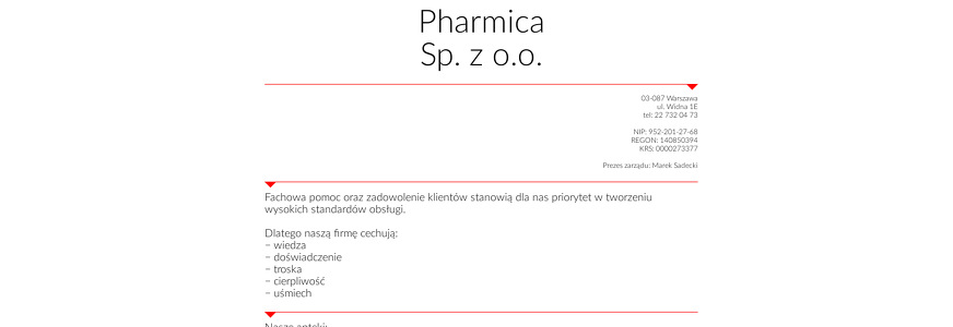 PHARMICA SP Z O O