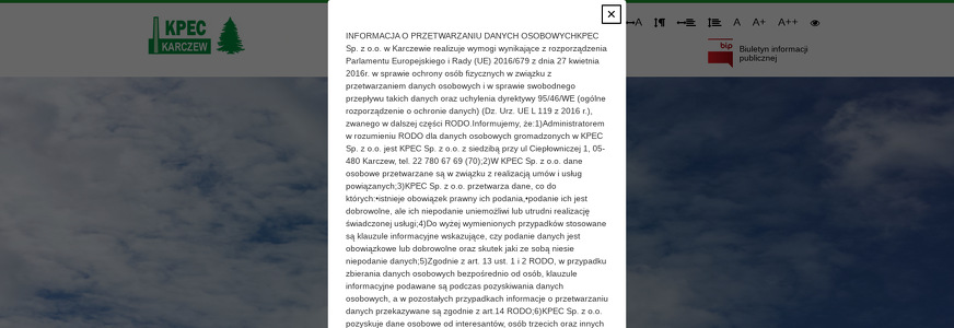 KOMUNALNE PRZEDSIĘBIORSTWO ENERGETYKI CIEPLNEJ SP Z O O